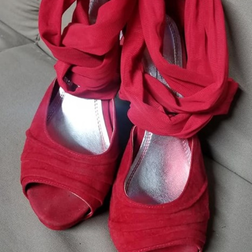 Red Anna Michelle Heels
